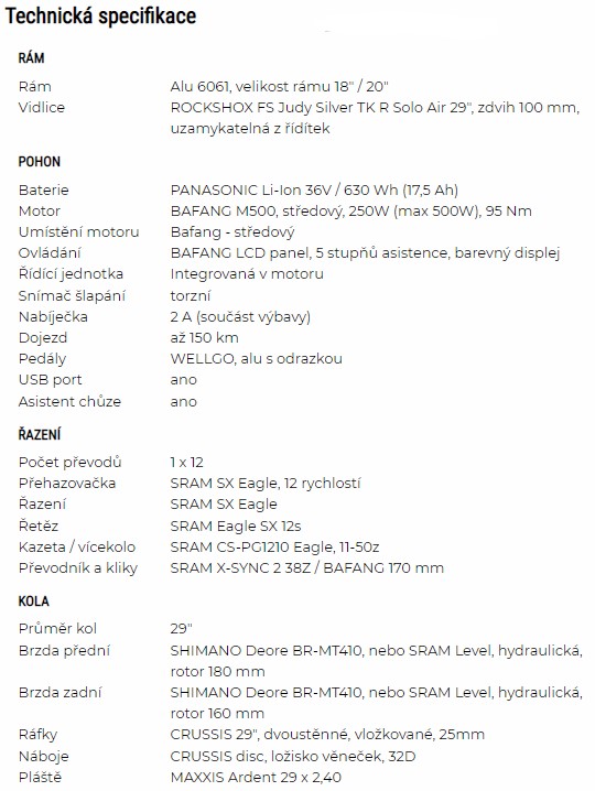 e-largo 9.7-S specifikace 1